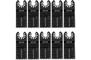 Antler QAB35CB 35mm Coarse Blades Compatible with Dewalt Stanley Worx Oscillating Multitool (Pack of 10)