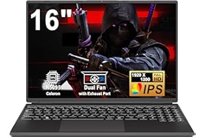 NOTODD PC Portatile 16 Pollici Computer Portatile Win11 12GB 512GB 1TB SSD Espansione N5095 fino a 2.9Ghz, Notebook Laptop Ventola di Raffreddamento丨5GWIFI丨2K FHD丨Mini HDMl丨Membrana Tastiera Italiana- Viola