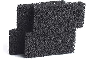 LTWHOME Sin Marca Tetra CF en 400/600 Plus spugna di carbone filtro medio di ricambio (4 pezzi)