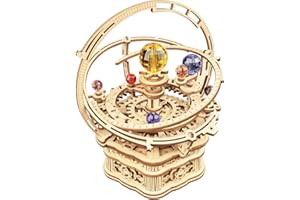 ROKR 3D Wooden Puzzle Starry Night Music Box,Mechanical Model Kits for Adult to Build,DIY Birthday Gifts for Teens and Adults