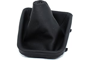 PROMO LINK Schaltsack Schaltmanschette Schwarz Leder Manschette Schalthebelmanschetten