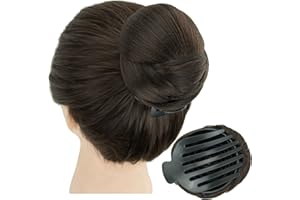 IMISSU Chignon tressé danseur cheveux beignet postiches chouchou griffe cheveux chignon accessoires pour fête de mariage (M5 Chocolat brun)