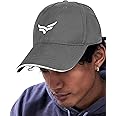 XTRIM Head Caps for Men, Unisex Sports Caps with Adjustable Strap, Summer Cap for Men, Cap for All Sports, Cap for Girls, Gym Caps for Men & Women, Cap Sports with Air Holes (Charcoal Grey)