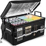ZOVHYYA Organizzatore per bagagliaio auto [68L di grandi dimensioni] – Scatola portaoggetti per auto impermeabile portatile p