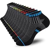 Stoeury Ankle Socks 6 Pairs, Breathable Short Sport Anti-Blister, Running Cotton for Men Women, Ideal for Home, Running, Work
