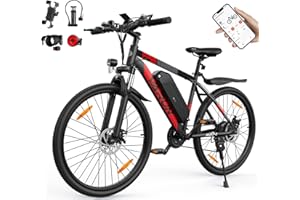 VARUN Bicicleta Electrica, 27.5" Bici Eléctrica Montaña con 48V 624WH Batería, Kilometraje 55-100KM, Bicicleta Electrica Adultos con 21 Velocidad, Pedal Assist Ebike con App Pantalla LCD, 5 Modos