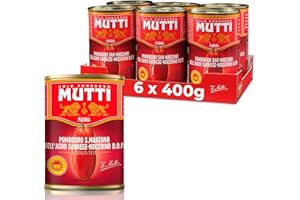 Mutti Tomates pelées Pomodoro, 400g, Lot de 6 (l'emballage peut varier)