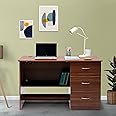 Green Soul Nexus Engineered Wood Study Table|Computer Desk, Office Table for Students, Adults, Professionals| 3 Drawers and 1 Shelf (Walnut Colour) 3 Year Warranty Protected | Installation Provided