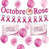 Ruban Rose, Symbole Du Mois Mondial De Sensibilisation Au Cancer Du Sein En Octobre, Avec