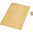 Perfect Pricee Chocolate Wrappering Foil Aluminium Embossed Chocolate Wrapper Candy Wrappers 100 Sheets - 10 in x 7in Golden