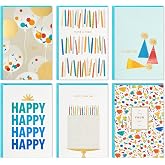Hallmark Doğum G&uuml;n&uuml; Kartı &Ccedil;eşitleri, Zarflı 36 Kart (Parti Zamanı)