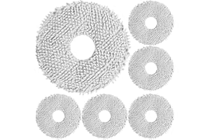 Rrochio 6 Paños para Xiaomi X20+, X20 Pro, X20 MAX, Mopa de Robot Aspirador para Dreame X40 Ultra Complete, X50 Ultra Complete, L10s Ultra Gen 2, MOVA V50 Ultra Complete, P50 Ultra, E30 Ultra