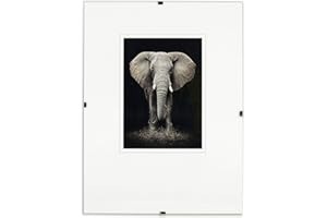 postergaleria Cadre à Pince en verre acrylique, métal, Disque HDF, 1 pièce 70 x 100 cm