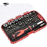 Amazon Basics 73-Piece Magnetic Ratchet Wrench and Screwdriver Set