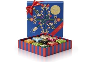 Venchi, Cofanetto Regalo Natale con Chocoviar Assortiti, con "Nocciola del Piemonte IGP" e "Arancia Rossa di Sicilia IGP", Edizione Limitata, 176 Gr, Senza Glutine, Idea Regalo Natale