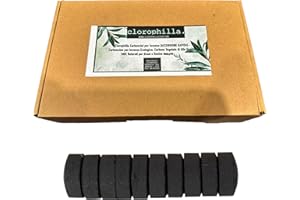 clorophilla. Varillas de Carbón para Incienso [Encendido Rápido] – Carbón para Incienso Ecológico, Carbón Vegetal Natural para Granos y Resinas (100 Carbones)