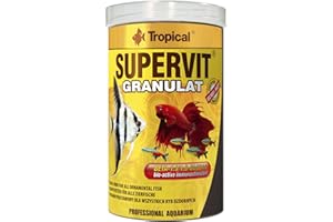 SUPERVIT GRANULAT 1000ml / 550g - Nourriture de Base pour Tous Poissons d'ornement, sous Forme de granulés