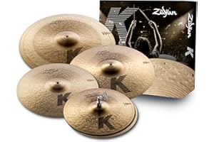 Zildjian K Custom Series Dark Cymbal Box Set - 14" Hi-Hats, 16"/18" Crash, 20" Ride