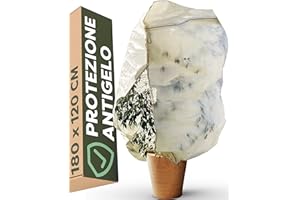 Praknu Protezione Invernale per Piante Grandi 180 x 120 cm - XXL - con Sacchetto di Stoccaggio - Materiale Spesso - Resistente agli Strappi - Lavabile