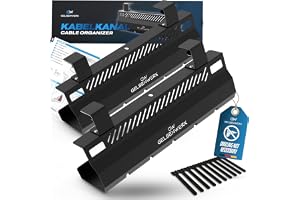 GELSENWERK® Kabelkanal Skrivbord utan borrning – Kabelhantering Skrivbord för ren kabeldragning – Kabelränna i metall –
