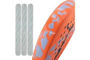 EBBOM Padelschlägerschutz, transparent, Mikrowellen-Oberfläche, inklusive Paddelreiniger, 2er-Pack, hoher Schutz für alle Schläger, Zubehör für Padelschläger, 35 x 370 mm