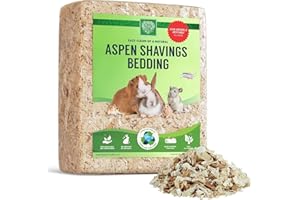 SMALL PET SELECT Aspen Bedding 41L, Litter for Rabbit, Guinea Pig, Hamster, Bunny and other Small Animals, Real Wood Shavings, 41L