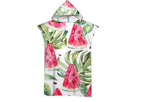 Proumhang Asciugamano da spiaggia con cappuccio per adulti Asciugamano per cambio Asciugamano per accappatoio Coperta poncho per surf in spiaggia Nuoto Costume da bagno Cambio 75cmx110cm Modalità 10