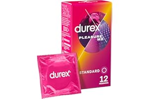 Durex PLEASURE ME - 12 Préservatifs Perlés et Nervurés