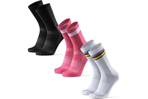 DANISH ENDURANCE Calzini da Ciclismo Uomo, Traspiranti e Imbottite, Calze ciclismo per Bici, MTB e Spinning, per Uomo e Donna, 3 o 5 Paia