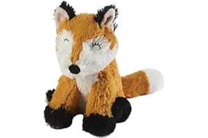 Warmies- Peluche riscaldabile, Colore Marrone, Medium, Jun-Fox-1
