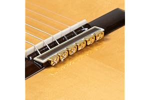 ALBA GUITAR BEADS Retenedores de metal dorado para guitarra flamenca clasica acústica eléctrica ukulele dorados