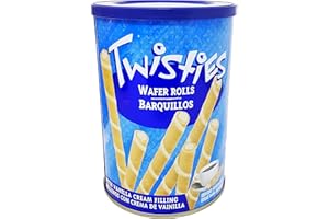 PVL TRADE Wafer Rolls with Flavoured Cream Filling Selection 400g (Vanilla, Pack of 1)