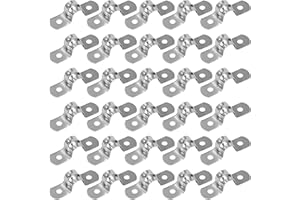 QIMEI-SHOP Abrazaderas Metalicas para Tubos 10mm Abrazadera Tubo en U de Acero Inoxidable 304 para Tubos de Agua Manguera Sujetador 30 Piezas