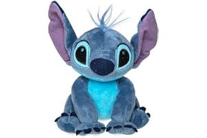 DISNEY STORE Disney Stitch - Mini pouf di peluche da 15,2 cm, Lilo e Stitch, alieno morbido con grandi orecchie floppy e consistenza pelosa, adatto per tutte le età 0+