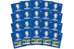 Generisch Topps UEFA Euro 2024 Deutschland - Stickertüte x20 (120 Sticker) - 6x Sticker pro Tüte