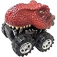 Deluxebase Wild Zoomies - Dinosaur T-Rex from Friction powered toy monster trucks with cool animal riders, great dinosaur toys for boys and girls