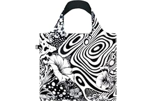 LOQI Torba One of a Kind z recyklingu, czarny, Torba poliestrowa z recyklingu, wodoodporna i zmywalna.