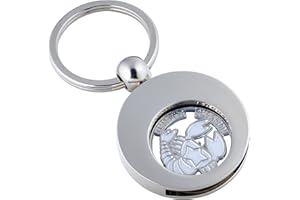 Jadani Hochwertiger Schlüsselanhänger mit EK-Chip Sternzeichen