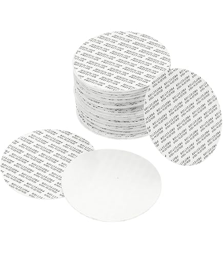 100 Stück Druckempfindliche Schaumstoff-Dichtungen Für Gläser & Flaschen – 70mm Durchmesser – Rot & Weiß