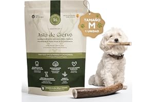 Tony & Lolas Asta de Ciervo para Perro - Mordedor Perro - Huesos para Perros - Juguetes para Perros - Resistente y Natural - Talla M - Ideal para Razas Medianas (10-15kg) - 1 Unidad