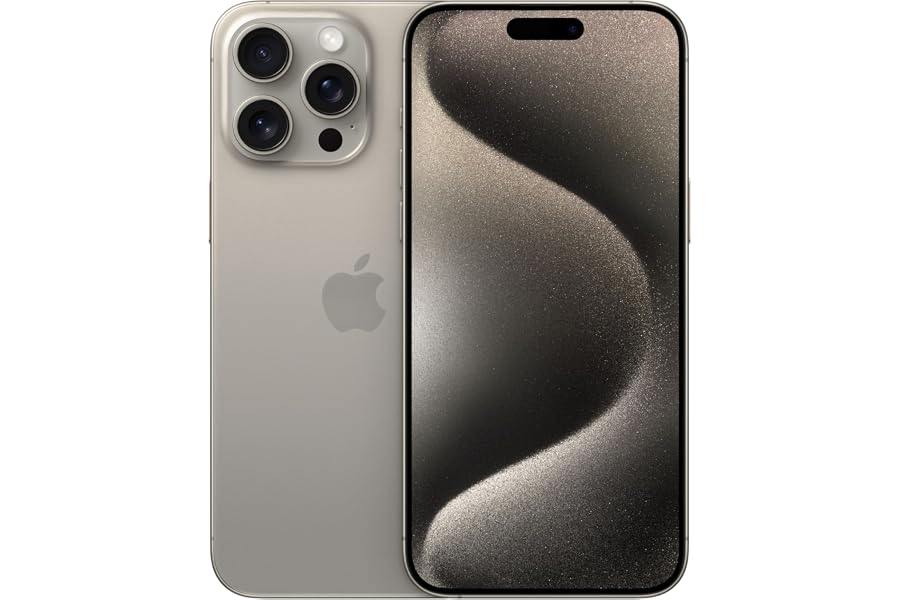 Apple iPhone 15 Pro Max 256 GB - Titan Natur (Generalüberholt)