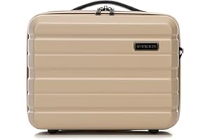 WITTCHEN COMODO Line kuferek na kosmetyki, bagaż podróżny, kosmetyczka z tworzywa ABS, beżowy, Kosmetikkoffer, kuferek kosmetyczny