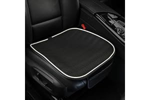 Leowsad Cool Car Seat Covers Cushion Pad, Super Breathable, Warm in Winter and Cool in Summer, Anti-Slip, Storage Bags. Universal Auto Interior Seat Bottom Protector Mat…