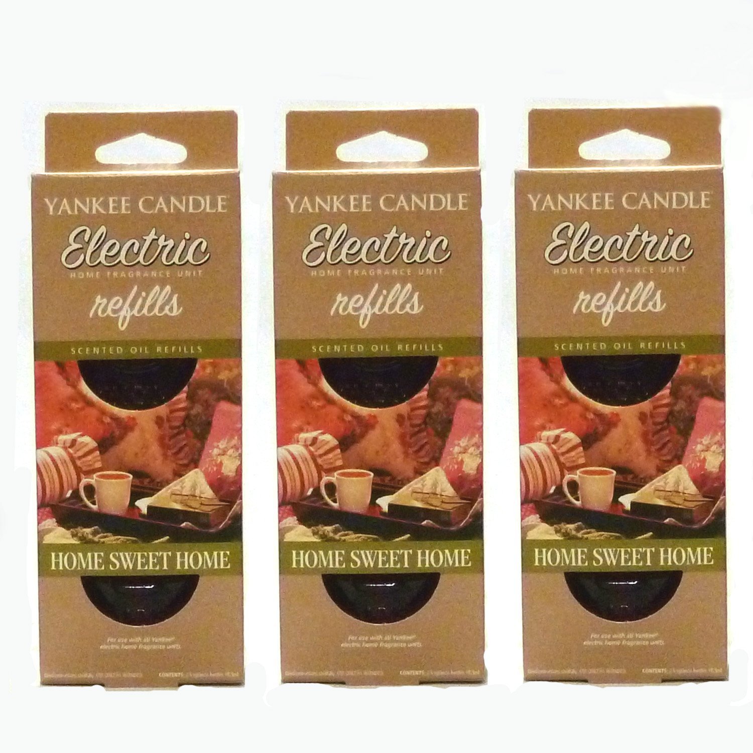 Yankee Candle 3x Home Sweet Home Electric PlugIn Refill Twin Pack (6