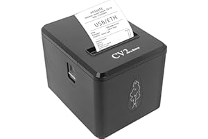 POSSAFE 58mm/80mm Thermal Receipt Printer | High Print Speed with 300 mm/s | USB+LAN+RJ11 Connectivity | Auto-cutting & Queuing Function with Beeper Voice | Ideal for Retail Stores & Restaurants