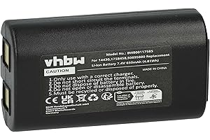 vhbw Batería Recargable Compatible con Dymo LabelManager 260, 260P, 280, PnP copiadora, escáner, Impresora Etiquetas (650 mAh, 7,4 V, Li-Ion)