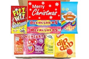 RAD RETRO SWEETS Christmas Sweets, Retro Sweets Gift Box – Christmas Stocking Fillers for Kids, Men, Women, Boys, and Girls