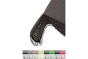 Brandsseller Mantel de jardín 110x140 cm Paño de Mesa con Flecos Ropa de Mesa Exterior Rectangular espumado para jardín, terraza, balcón Resistente a la Intemperie Antideslizante - Gris