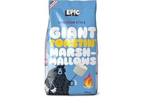 EPIC SNAX CO Giant American Style Pink and White Toastin' Marshmallows, 400 g, (Pack of 1)