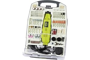 DEWINNER Wielofunkcyjne narzędzia obrotowe 233 szt., mini elektryczne narzędzie obrotowe 135 W, 6 zmiennych prędkości, mini szlifierka elektryczna, uniwersalny uchwyt, idealny do cięcia, grawerowania